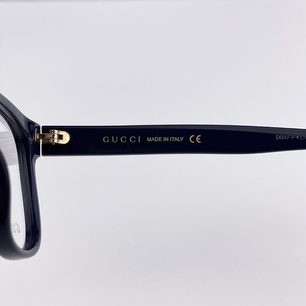 GUCCI GG0764O 003 Eyeglasses Dark Blue Square Women - Picture 7 of 9